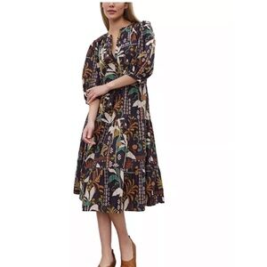 Velvet by Graham & Spencer Johanna Long Sleeve Boho Dress NWOT $290